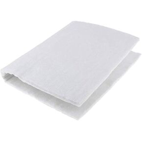 Motorcycle Fiberglass Exhaust Muffler Mat Packing for 2-Stroke 4-Stroke ATV Motorcycle Dirt Bike Repack Exhaust Silencer Universal Wrap, White, 11.3 inch x 21.6 inch x 0.4 inch