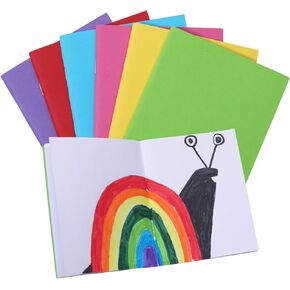 12 Pack Blank Books for Kids to Write Stories, Mini Notebooks Bulk Small Unlined Journals for Students, Drawing, Sketching, 24 Sheets/48 Pages (Colorful Covers, 4.3 x 5.6 In)