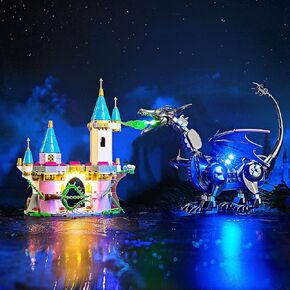 LED Lighting Compatible with Lego Maleficent’s Dragon Form 43240, Light Kit Compatible with Lego 43240, Giving Light to Model, NOT Included The Model Set(Classic Edition)