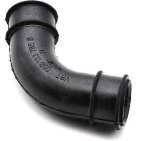 Elbow Hose Air Pump Check Valve Connect Pipe Compatible For Audi A4 Audi A4 Quattro VW Passat 058133785B Rubber