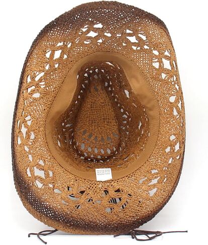 Cowboy Hat, Straw Cowboy Hats for Women Men, Western Straw Cowgirl Hats for Women, Khaki Cowboy Hat in Saudi Arabia
