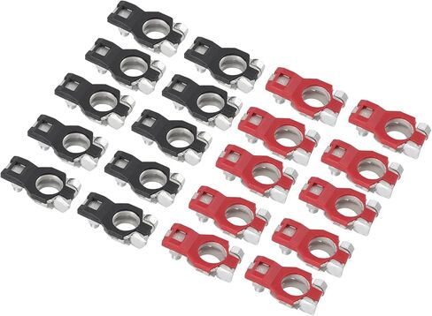 KIMISS 20 Pcs Car Battery Terminal Connectors, Car Battery Cable Terminal Clamps Connectors Copper Battery Terminals Negative Positive Battery Terminal in Saudi Arabia