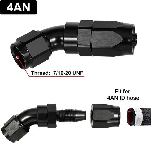 EVIL ENERGY 6AN 90 Degree One Piece Full Flow Hose End Fitting Swivel For CPE Braided Hose in Saudi Arabia