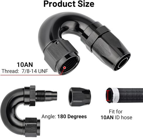 EVIL ENERGY 6AN 90 Degree One Piece Full Flow Hose End Fitting Swivel For CPE Braided Hose in Saudi Arabia