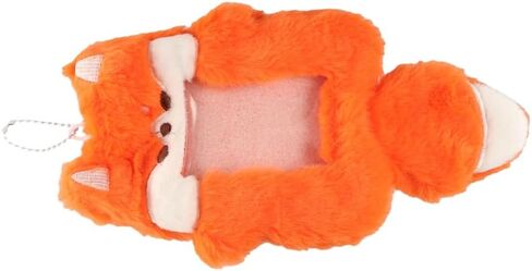 Cute Plush Photocard Holder with Keychain, Cartoon Animal Photo Sleeve Photo Protective Case Photo Card Holder for Women Girls, Red, ATMD22Y38-B/ZSHBE in Saudi Arabia