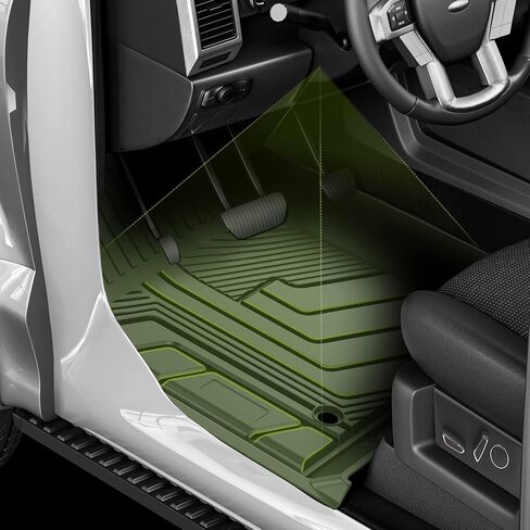 AUTOSAVER88 Floor Mats for 2024 Toyota Tacoma Double Cab, All Weather TPE Floor Liners Custom Fit for 2024 Tacoma Automatic Transmission Exclude Hybrid, Front & Rear 2 Row Car Mats Accessories, Black in Saudi Arabia