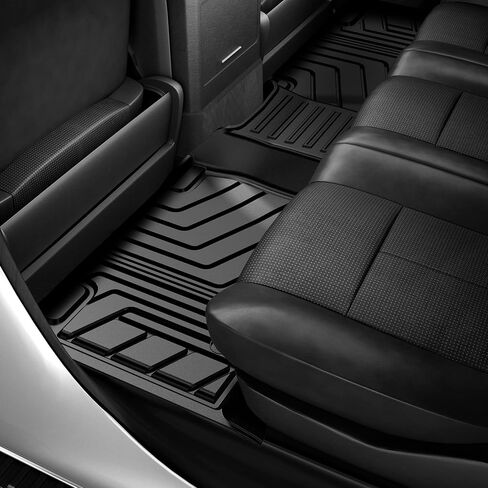 AUTOSAVER88 Floor Mats for 2024 Toyota Tacoma Double Cab, All Weather TPE Floor Liners Custom Fit for 2024 Tacoma Automatic Transmission Exclude Hybrid, Front & Rear 2 Row Car Mats Accessories, Black in Saudi Arabia