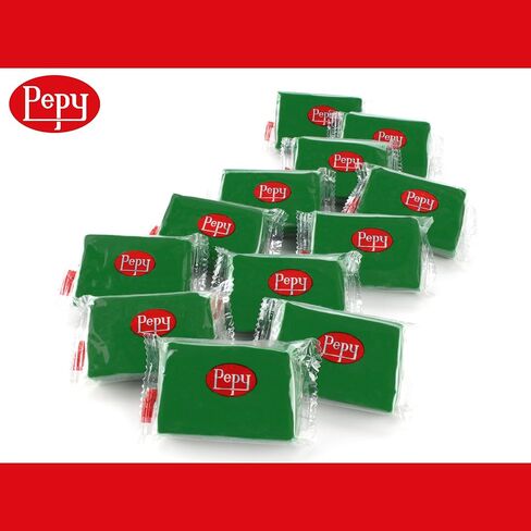 Pepy Plastilina طين تشكيلي قابل لإعادة الاستخدام وغير جاف؛ مجموعة من 24 قالبًا، كل منها 1.4 أونصة، مثالية لمشاريع الفنون والحرف اليدوية، أزرق فاتح in Kuwait
