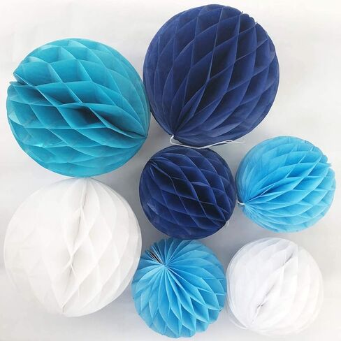 12 قطعة 6 بوصة 8 بوصة مناديل ورقية على شكل قرص العسل، كرات تزيين خلفية للحفلات، كرات زهرة ورقية، مجموعة من كرات العسل الورقية لغرفة الزفاف، عيد ميلاد الطفل (أصفر برتقالي أخضر) in Kuwait