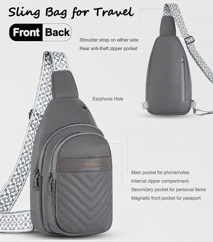 Awlcaw Crossbody bags Set, Faux Leather Small Sling Bag Fashion Shoulder Waist Packs Purse and Fanny Packs Set for Man and Women, BROWN in Kuwait