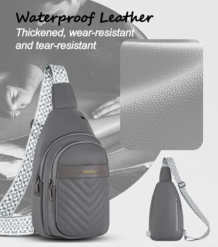 Awlcaw Crossbody bags Set, Faux Leather Small Sling Bag Fashion Shoulder Waist Packs Purse and Fanny Packs Set for Man and Women, BROWN in Kuwait