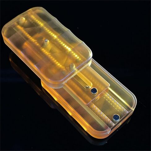 العنبر الشفاف PEI Fidget Haptic Slider EDC Fidget Toys ADHD أداة مضادة للقلق مكتب مكتب ألعاب تخفيف التوتر للبالغين (PEI طبقة مزدوجة) in Kuwait