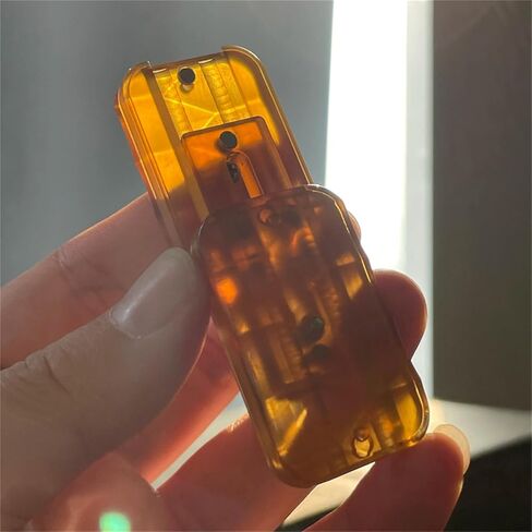 العنبر الشفاف PEI Fidget Haptic Slider EDC Fidget Toys ADHD أداة مضادة للقلق مكتب مكتب ألعاب تخفيف التوتر للبالغين (PEI طبقة مزدوجة) in Kuwait