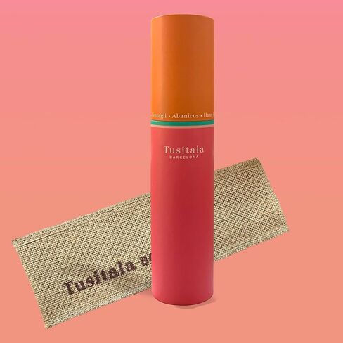 Rocío Hand Fan | Handcrafted Spanish Hand Fan | Cotton Fabric and Wood | Includes Protective Jute Cotton Bag | Authentic Gift | 23cm - 9". in Kuwait