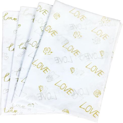 Bzumoot 50 Sheets 20 * 28 Inches Tissue Paper for Gift Bags Heart Archery Pattern Gift Wrapping Paper for Valentine's Day DIY Crafts Wedding Anniversary Birthday Gifts DIY Crafts in Kuwait