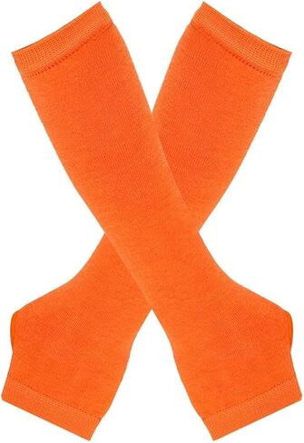 Knit Arm Warmer Thumb Hole Stretchy Gloves Women Long Fingerless Gloves Halloween Cosplay Accossaries in Saudi Arabia