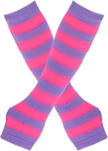 Knit Arm Warmer Thumb Hole Stretchy Gloves Women Long Fingerless Gloves Halloween Cosplay Accossaries in Saudi Arabia