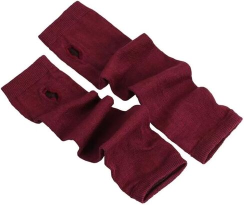 Knit Arm Warmer Thumb Hole Stretchy Gloves Women Long Fingerless Gloves Halloween Cosplay Accossaries in Saudi Arabia