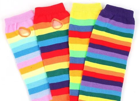 Knit Arm Warmer Thumb Hole Stretchy Gloves Women Long Fingerless Gloves Halloween Cosplay Accossaries in Saudi Arabia