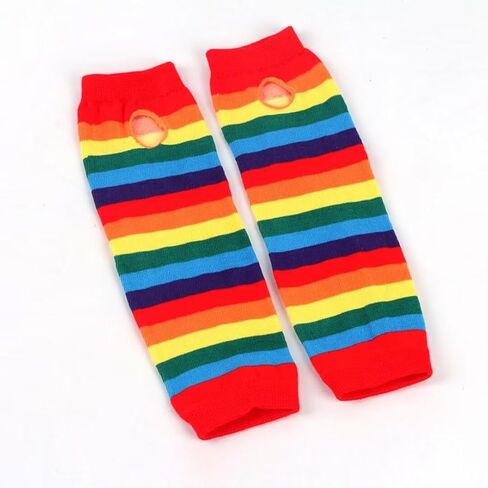 Knit Arm Warmer Thumb Hole Stretchy Gloves Women Long Fingerless Gloves Halloween Cosplay Accossaries in Saudi Arabia