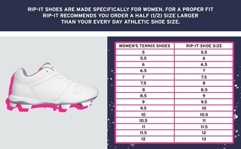 مزق تكنولوجيا المعلومات | مربط الكرة اللينة الماسي للسيدات | مقاس 9.5 | أبيض in Kuwait