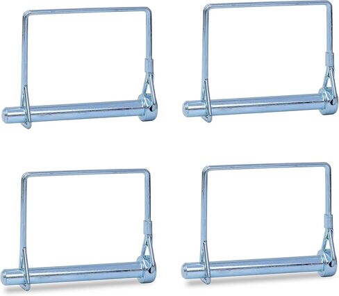 4 Pcs Trailer Coupler Pin, Tivnhuils Square Safety Coupler Pin, Zinc Plated Carbon Steel Trailer Pin Hitch Pin, 1/4" x 2.36", Small in Saudi Arabia