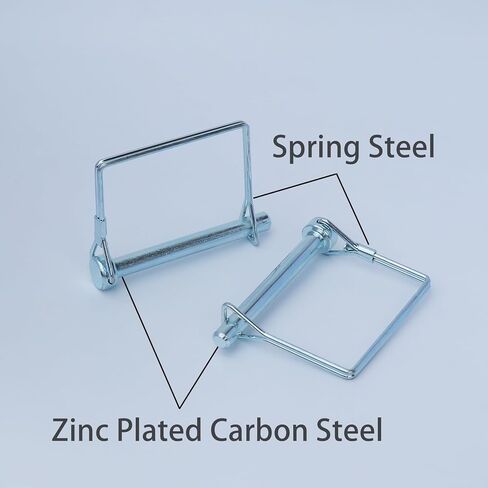 4 Pcs Trailer Coupler Pin, Tivnhuils Square Safety Coupler Pin, Zinc Plated Carbon Steel Trailer Pin Hitch Pin, 1/4" x 2.36", Small in Saudi Arabia