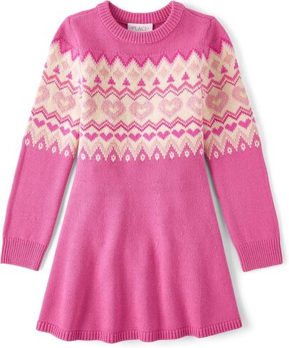 The Children's Place Girls' Long Sleeve Sweater Dress in Saudi Arabia