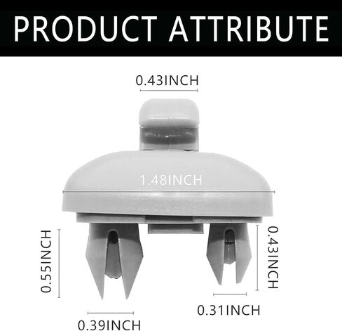 Interior Sun Visor Hook Clip, Base Makeup Mirror Fixing Bracket Compatible with Audi 2013-2016 A1 A3 A4 A5 Q3 Q5 (Black) in Saudi Arabia