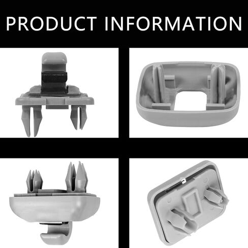 Interior Sun Visor Hook Clip, Base Makeup Mirror Fixing Bracket Compatible with Audi 2013-2016 A1 A3 A4 A5 Q3 Q5 (Black) in Saudi Arabia