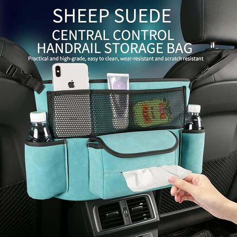 EKALA Car Organizer, Extra Large Capacity Storage, Multi-Pocket, Handbag, Black in Saudi Arabia