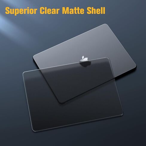 Fintie Case for MacBook Pro 14 Inch A3401 A3185 A3112 A2992 A2918 A2779 A2442 (2024 2023 2022 2021 Release), Premium Slim Matte Case for MacBook Pro 14" M4/M3/M2/M1 Pro/Max Chip, Frost Midnight in Saudi Arabia