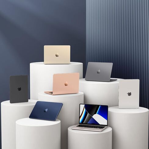 Fintie Case for MacBook Pro 14 Inch A3401 A3185 A3112 A2992 A2918 A2779 A2442 (2024 2023 2022 2021 Release), Premium Slim Matte Case for MacBook Pro 14" M4/M3/M2/M1 Pro/Max Chip, Frost Midnight in Saudi Arabia