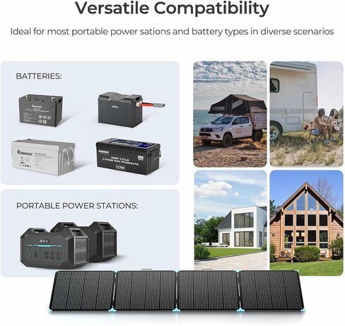 Renogy 400W Lightweight Portable Solar Suitcase, Foldable Solar Panel for Outdoor Activities, Durable & IP67 Waterproof for RV, Camping, Off-Grid, Fast Installation with Sturdy Kickstands in Kuwait