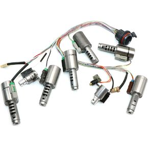 Automatic Transmission Solenoid AF21 TF-81 078220261C Transmission Solenoid Valve Kit with Harness Replacement for Ford Fusion Mazda Volvo Lincoln MKZ MKX