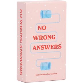 No Wrong Answers - Hilarious Card Game, Conversation Starter - Fun Activity for Family, Teens, Parties, Travel, Couples, Team Building - Great Gift for Birthdays, Mother’s Day, Father’s Day - All Ages
