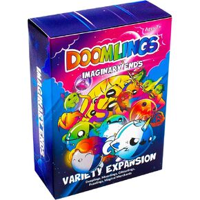 Doomlings Card Game: Imaginary Ends Expansion - 5 Expansion Pack with 127 Cards, New Traits & New Gameplay Mechanics | 2-6 Players, Ages 10+