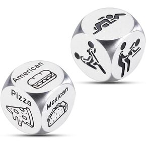 1st Year Anniversary, 1st Anniversary Wedding Gift for Him, Food Dice, One Year Anniversary Couple Gifts, 1 Year Dating Gifts for Her, Gifts for 1st Year Paper Anniversary, Happy 1st Anniversary
