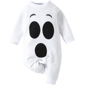 Newborn Halloween Romper Ghost Funny Baby Boys Girls Pumpkin Jumpsuit All Saints Day Outfits
