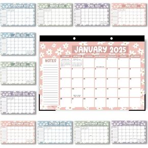 Floral Large Desk Calendar 2025-2026 - 2025 Desk Calendar Large, Desk Calander, Small Desk Calendar 2025-2026, Large Calendar 2025-2026, Desktop Calendar, 2025 Desk Calender, 2025 Desk Calendars