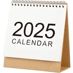 2025 Mini Desk Calendar Monthly Simple Style Flip Calendar 6.5" x 6" (Oct. 2024 to Dec. 2025)