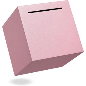 Piggy Bank for Adults/Kids, Must Break to Open Stainless Steel Piggy Bank, Unopenable Metal Money Saving Box (Black, 4.72 Inches) in Saudi Arabia