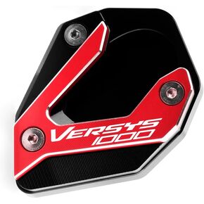 Motorcycle Side Stand Extension Kickstand Plate Compatible With Kawasaki Versys 1000 SE KLZ1000 SE LT+ 2015-2022 | Foot Pad Support Versys 1000SE Accessories (black)