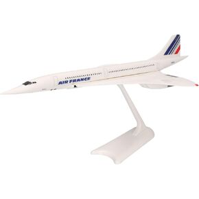Herpa Snap-Fit Model Airplane Concorde, British Airways Aérospatiale - BAC - G-BOAC, Miniature in Scale 1:250, Collector's Item, Model with Stand, Plastic