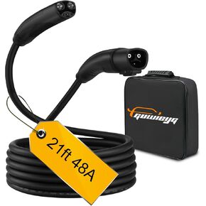 EV Charger Extension Cord for Tesla, 26ft Max 240V 48A Compatible with Model 3/Y/X/S/, EV Charger Extension Cords NACS Plug for Home and Outdoor