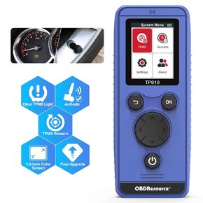 OBDResource TPMS Relearn Tool for Jeep Ford BMW Nissan/Honda/Mazda/Dodge Series Vehicles, TPS10 Universal Tire Pressure Monitor Sensor Activate and Reset Tool [Upgrade of U508]
