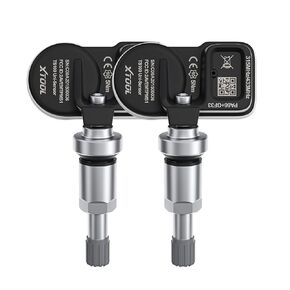 XTOOL TPMS Sensors TS100, 315/433 MHz 2-in-1 Tire Pressure Monitoring Sensors for TP150, Metal Screw-in Valves, (1 Pair)