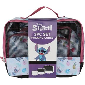 Disney Stitch Flower Pattern 3-Piece Packing Cube Set