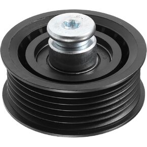 uxcell Drive Belt Tensioner Assembly Accessory Idler Pulley No.6612003170/A0002020919/059903341J for Jeep Grand Cherokee 2014-2019 Black Metal