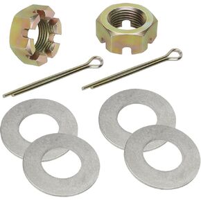 JAVIK 2 Pcs Front Axle Nuts Washer Kit for Polaris 2009-Up Sportsman 550 850 1000 Scrambler 850 1000 Ranger 400 500 570 700 800 Diesel-900 ETX EV eM1400 M1400 2018-Up Sportsman 450 570